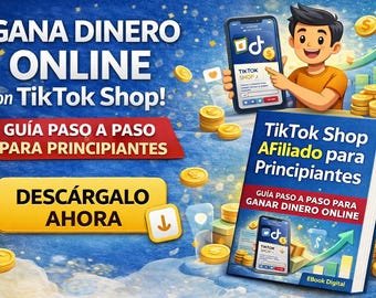 TikTok Shop Afiliado para Principiantes | Guía Paso a Paso para Ganar Dinero Online | eBook Digital