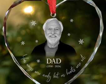 Custom Photo Memorial Ornament, Loss Sympathy Gift