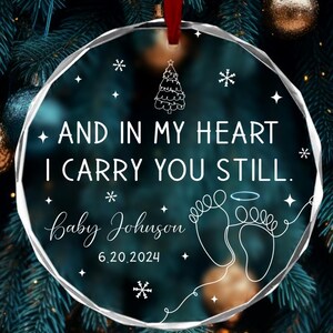 Personalized Baby Memorial Ornament, Infant Loss Keepsake, Sympathy Gift