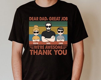 Custom Funny Dad T-Shirt, Father's Day Gift