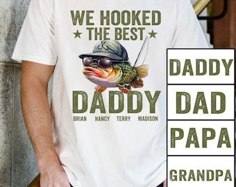 Fishing Dad T-Shirt, We Hooked The Daddy, Father's Day Gift