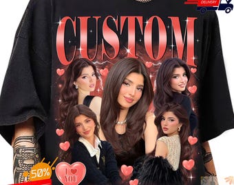Custom Bootleg Rap Tee, Personalized 90s Graphic Shirt