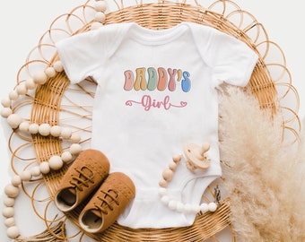 Daddy's Girl Baby Onesie - Cute Daddy's Little Girl Bodysuit - New Daddy Gift - Baby Girl Onesie - Father's Day - Baby Shower Gift