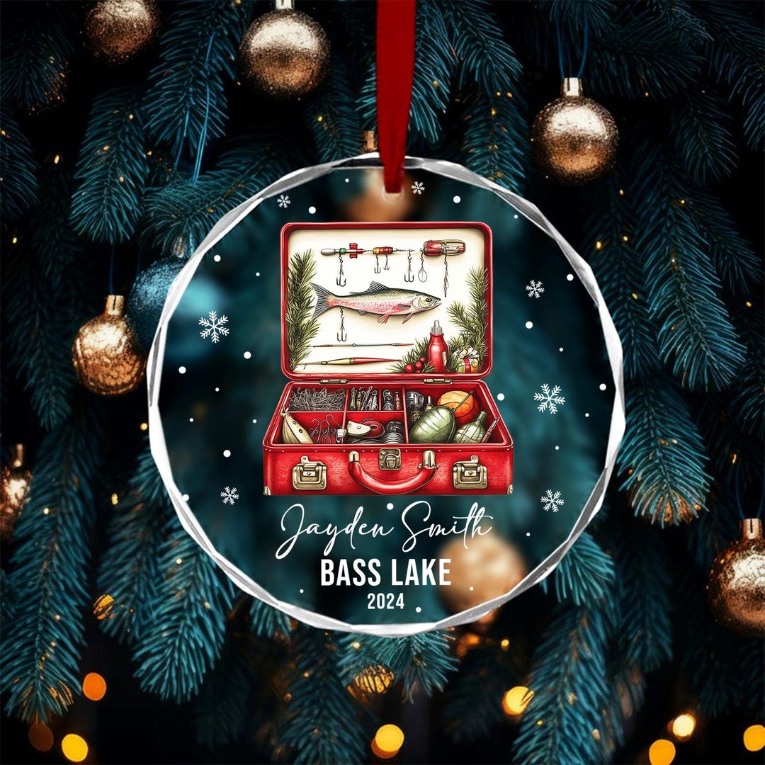 Personalized Fishing Tackle Box Ornament, Fisherman Gift - Etsy