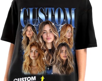 Custom Comfort Colors Girlfriend Face T-Shirt: Bootleg Rap Tee