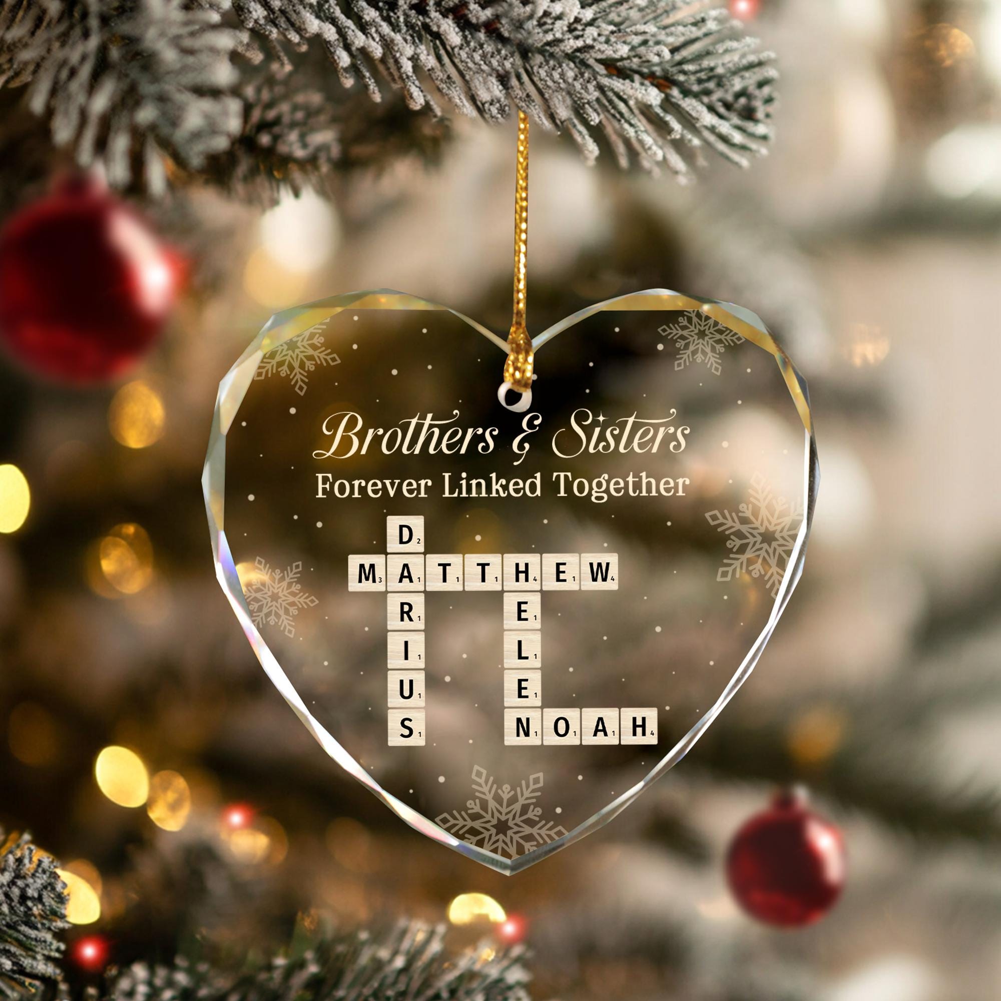 Personalized Ornament - Brothers & Sisters Ornament - Brothers And Sisters Forever Linked Together