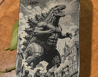 Godzilla 2.0 Laser Engraved Altoid Tin - Stash Box
