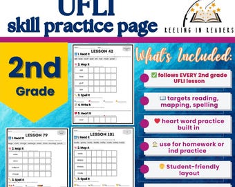 UFLI-Inspired Phonics Practice Page | Science of Reading | 2nd Grade
