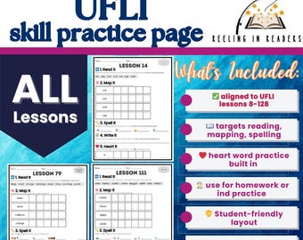 UFLI-Inspired Phonics Practice Page |Science of Reading | K–2 Bundle