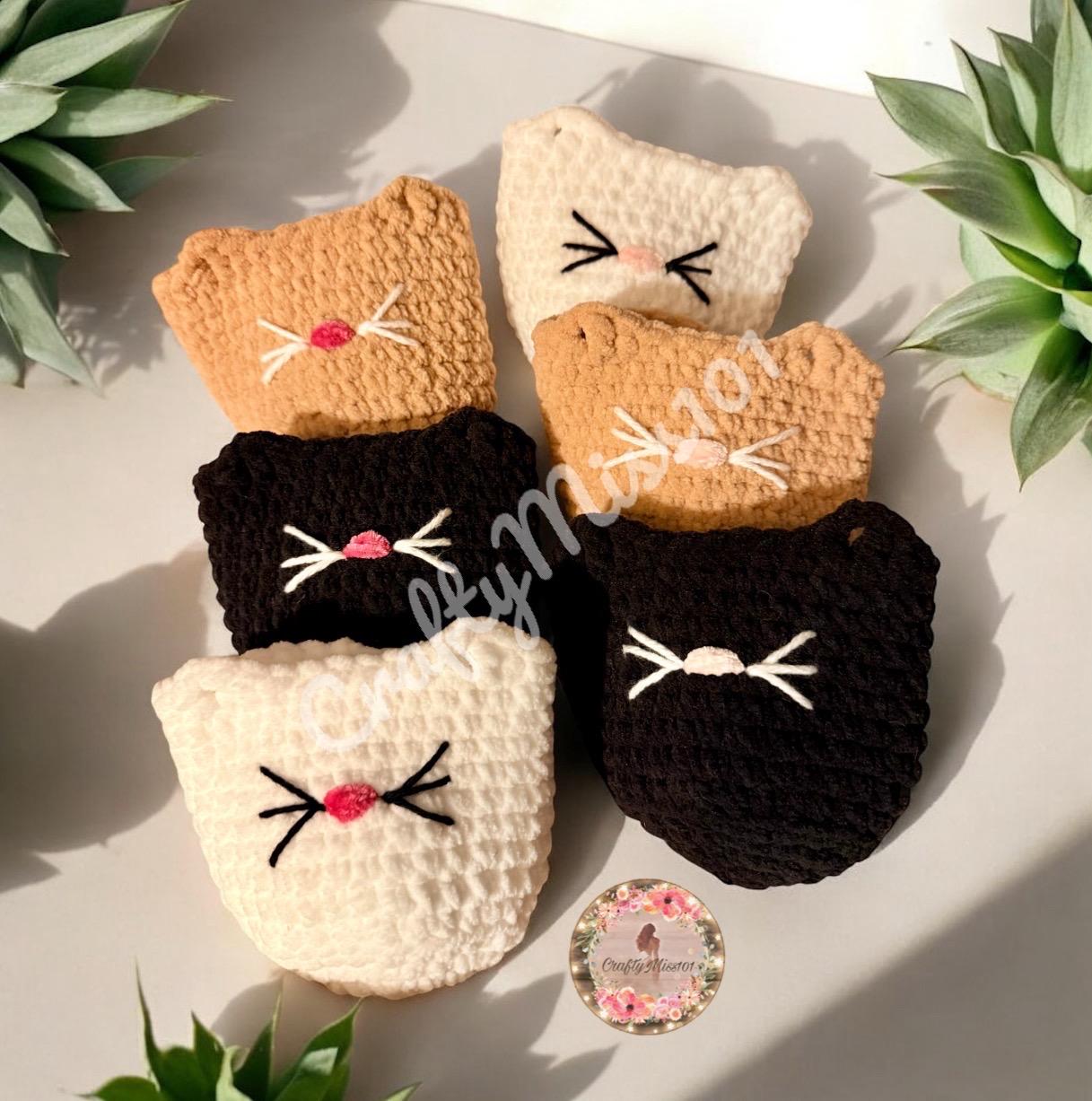 Cat Tumbler Boot Crochet Pattern-accessory, Cat Ear, Pdf, Instant ...