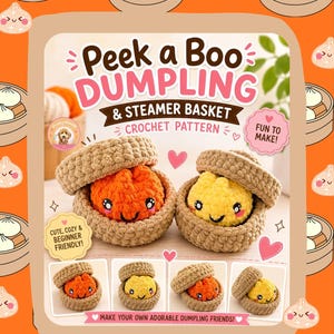 Dumpling and Steamer Basket Crochet Pattern