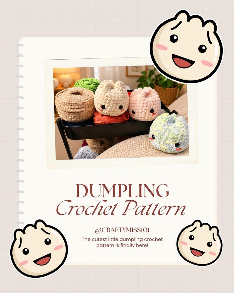Dumpling Crochet Pattern - Etsy