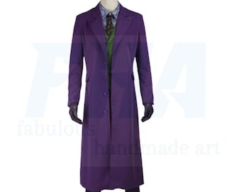 メンズウールジョーカーコスプレオーバーコート | ヒース・レジャー