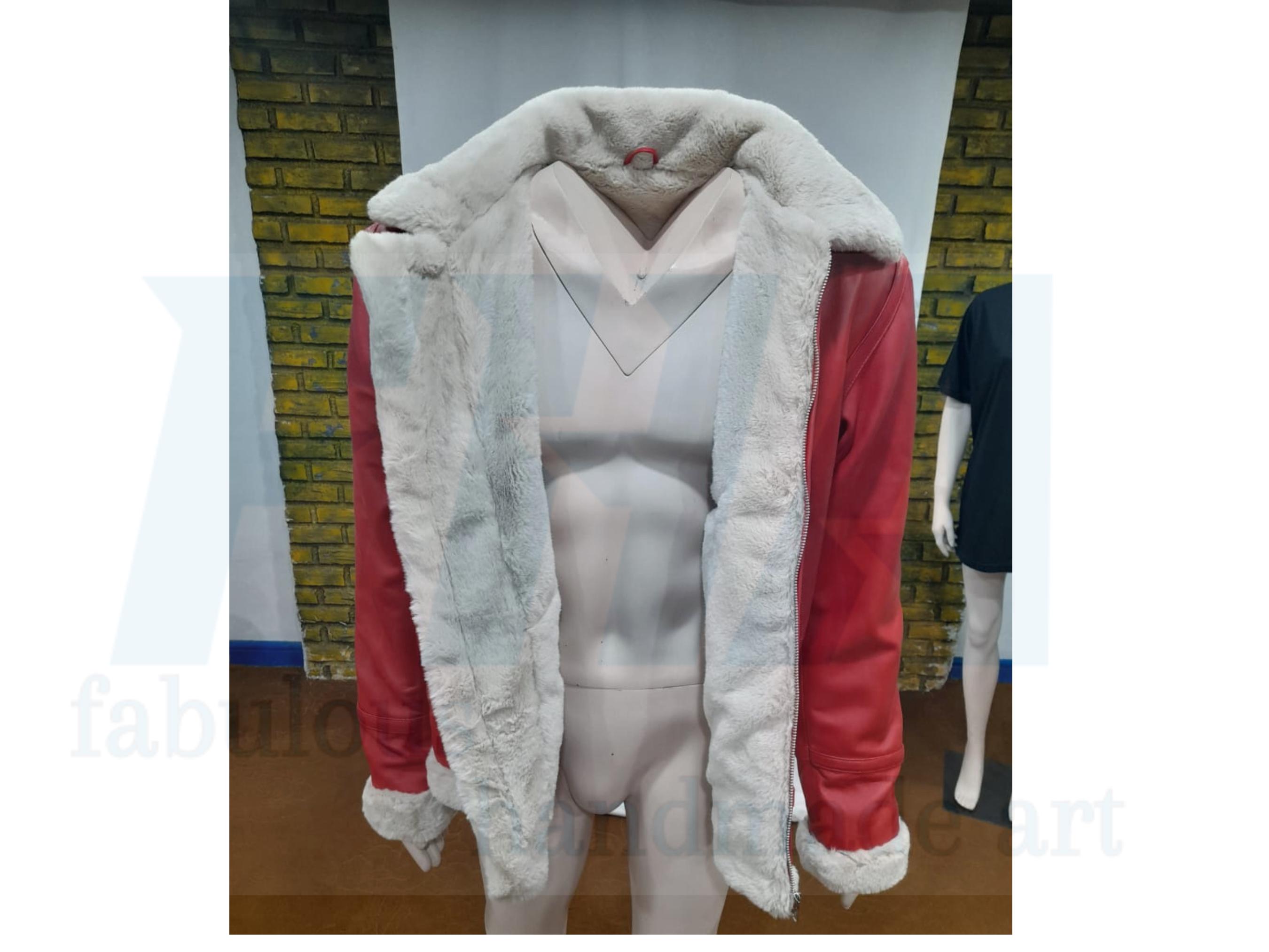 Vintage Red Real Leather Jacket. The Fit Is... - Depop