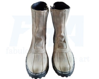 Handmade Leather Mandalorian Boots, Din Djarin Cosplay Shoes