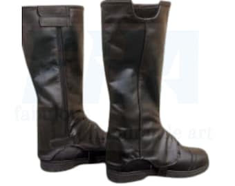 Funda para botas de Bo-Katan Kryze, funda para botas mandalorianas, funda para zapatos de disfraz de Halloween, funda de cuero inspirada en Boba Fett, funda para botas de cuero para hombre