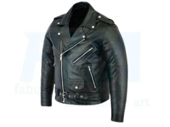 Iconic Marlon Brando Jacket, Men Black Perfecto Classic Brando