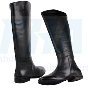 Reitstiefel, Reiterstiefel, Herren Echtleder Reiten Overknee Stiefel Schuhe, Reitstiefel, Schwarze Lederstiefel, Lange Lederstiefel