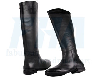 Handmade Leather Over-the-Knee Equestrian Boots, Men's Riding Boots