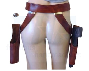 Cinturón de cuero de Sabine Wren, disfraz de cosplay, armadura mandaloriana