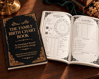 Familiengeburtsdiagramm-Buch-Organizer-Scrapbook