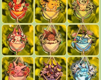 Cute Eeveelution Keychains