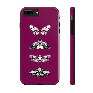 Gothic Butterfly Tough Phone Cases - Protective Shells for Nature Lovers, Unique Gifts for Uniques, Moth Art Phone Covers, Vibrant [...]