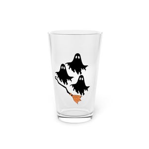 Spooky Ghosts Pint Glass - 16oz Halloween Drinkware, Party Glass, Fall Decor, Dorm Essentials, Gag Gift