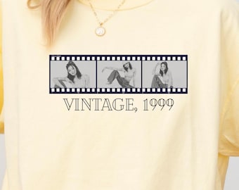 Vintage Polaroid Custom Photo Shirt, Personalized Picture T-Shirt, Custom Photo T-Shirt, Unisex Funny Gift, Custom Birthday Gift, X361