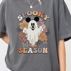 Spooky Season Mickey Face Shirt, Mickey Boo Halloween Shirt, Pumpkin Mickey, Disney Spooky Shirt, Disney Halloween Shirt, Disneyland, H002
