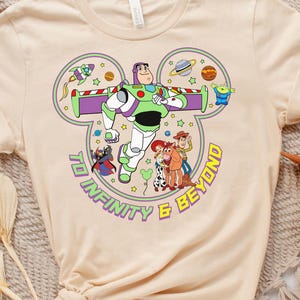 Disney Toy Story To Infinity And Beyond Couple Shirt, Toy Story Buzz And Jessie Shirt, Disney Couple Tee, Pixar Disney Matching Shirt, D052