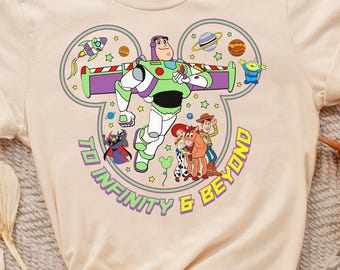 Camiseta de pareja de Toy Story: Hasta el infinito y más allá, de Toy Story: Buzz y Jessie, de pareja de Disney, de Pixar Disney, D052