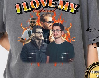 I Love My Boyfriend Shirt, Custom Bootleg Rap Tee, I Love My bf Shirt, Couples Shirts, Custom I Love My Boyfriend, Boyfriend Gift Idea, X223