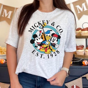 Retro Mickey & Co 1928 Shirt, Vintage Disney Tee, Mickey And Co, Disneyworld Shirt, Family Mickey Friends Shirt, Disney Family Shirt, D007