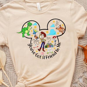 Retro Disney Toy Story Shirt, You&#39;ve Got A Friend In Me Shirt, Toy Story Characters Shirt, Disneyland Trip Shirt, Family Matching Tee, D058