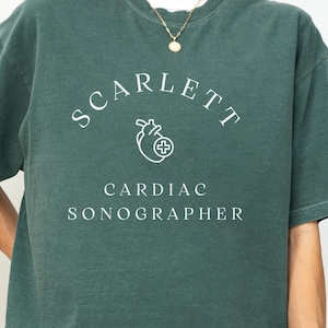 Cardiac Sonographer Shirt, Personalized Gifts for Cardiac Sonographer, Cardiac Sonography Crewneck, Cardiac Sonography Tee, RDMS Shirt, X097