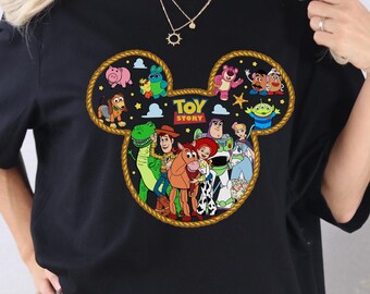 Camiseta de Toy Story de Disney, camiseta de viaje a Disneyland, camiseta de Buzz Lightyear, camiseta de Woody de Disney, camiseta de viaje de Mickey de Toy Story, camiseta de Toy Story, D053