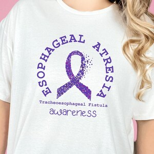 Esophageal Ribbon Shirt, Esophageal Atresia and Tracheoesophageal Fistula Awareness, Esophageal Disorder Tee, Esophageal Warrior, Z028
