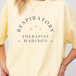Personalized Respiratory Therapy Shirt, Custom RT Nurse Shirt, Rt Nurse Gift, Pulmonologist Therapist Gift, Respiratory Therapist Shirt X151