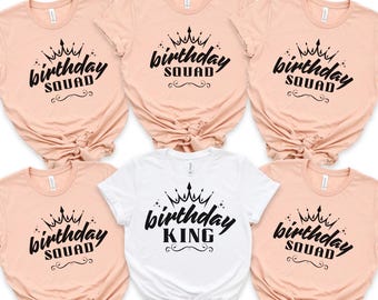 Birthday King Shirt, Birthday Boy Shirt, Custom Birthday Crew, Birthday Squad Shirt, Birthday Party Shirt, Birthday Gift, Z236