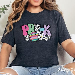 Retro Pre-K Shirt, Pre K Lehrer T-Shirt, Pre K Team Lehrer T-Shirt, Zurück zu Schule T-Shirt, Lehrer Geschenk, Kinder Pre-K T-Shirt, Pre-K Vibes Shirt, Z097