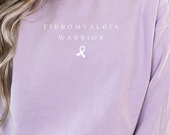 Fibromyalgia Warrior Sweater, Chronic Pain Awareness, Fibromyalgia Support Shirt, Fibromyalgia Ribbon, Invisible Illness Survivor Gift, C063