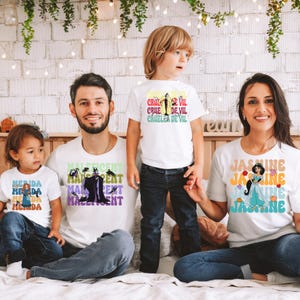 Disney Princess Group T-Shirt, Rapunzel Tee, Snow White Shirt, Little Mermaid Shirt, Aurora Tee, Maleficient Shirt, Girls Trip Shirt, D046