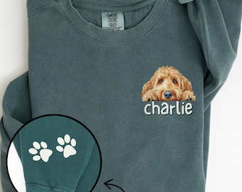 Personalized Goldendoodle Sweatshirt, Custom Golden Doodle Gifts, Doodle Mom Sweatshirt, Doodle Dog Mom, Doodle Dad, Dog Mom Crewneck, C308