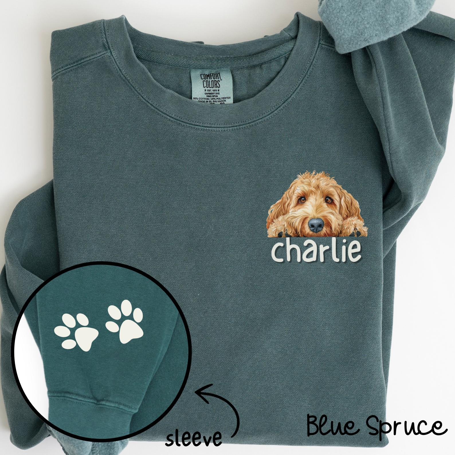 Personalized Goldendoodle Sweatshirt, Custom Golden Doodle Gifts, Doodle Mom Sweatshirt, Doodle Dog Mom, Doodle Dad, Dog Mom Crewneck, C308