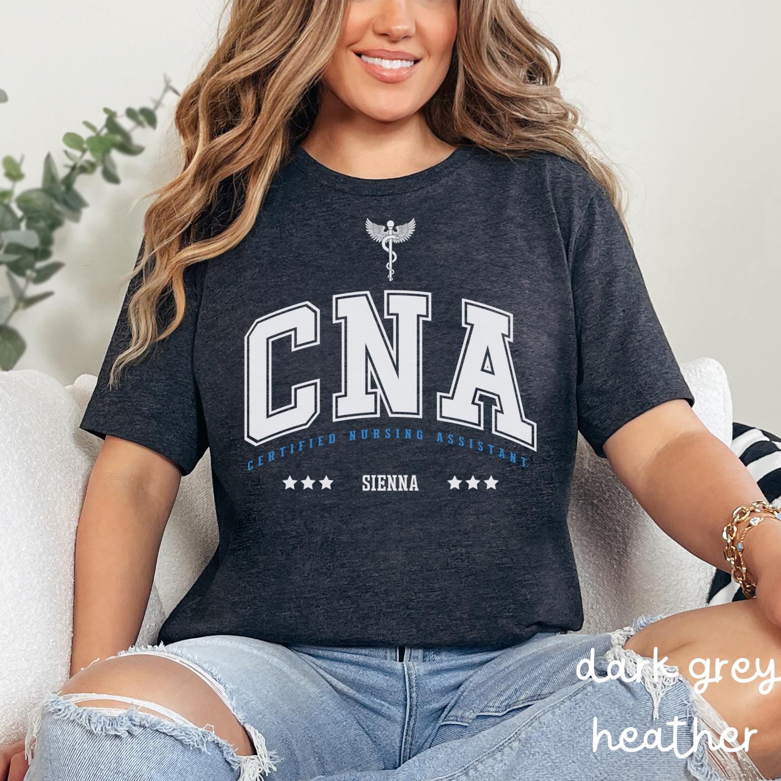 Custom CNA Shirt, Personalized Certified Nursing Assistant Shirt