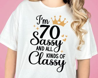 70歳の誕生日Tシャツ、1954年からの生意気なTシャツ、70歳の誕生日プレゼント、70歳の誕生日パーティーの面白いTシャツ、1954年生まれのTシャツ、70歳を迎えるお母さんへのプレゼント、Z002