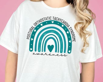 POTS Awareness Shirt, POTS Krieger Shirt, Haltungsbedingtes Orthostatisches Tachykardie Syndrom T-Shirt, Dysautonomie Unterstützung, Chronische Krankheit Shirt, Z014