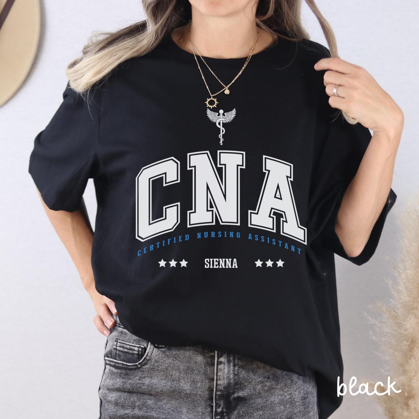 Custom CNA Shirt, Personalized Certified Nursing Assistant Shirt