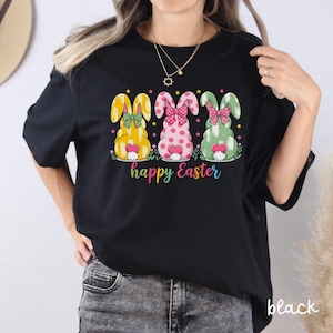 Watercolor Bunny Shirt, Happy Easter Shirt, Colorful Rabbit Shirt, Easter Day Tees, Funny Easter Shirt, Easter Rabbit Tee, Easter Gift, Z058